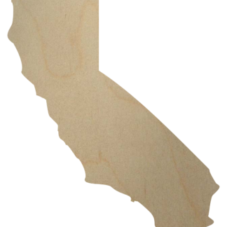 California Wood State Shape