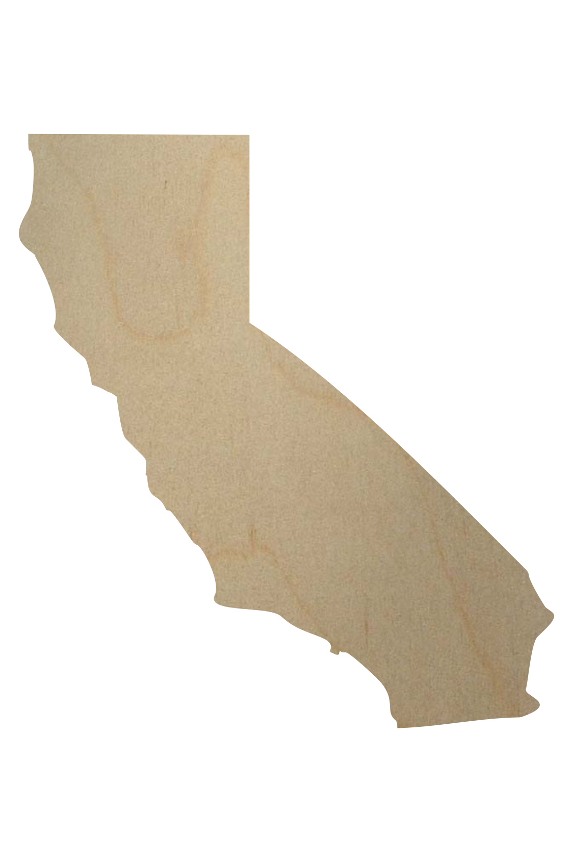 California state wood shape cutout for craft projects, decorating or creati...