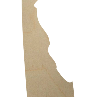 Delaware state wood cutout