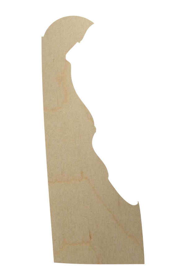 Delaware state wood cutout