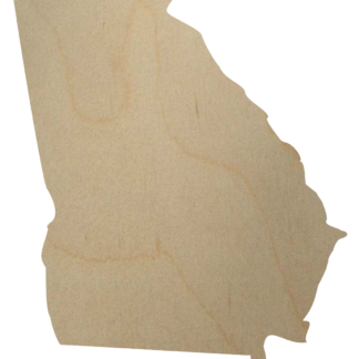 Georgia wood state shape cutout