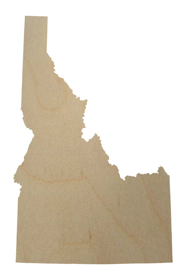 Idaho wood state cutout