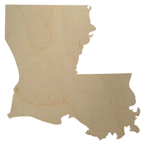 Louisiana wooden cutout