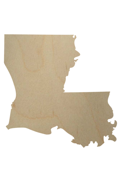 Louisiana wooden cutout