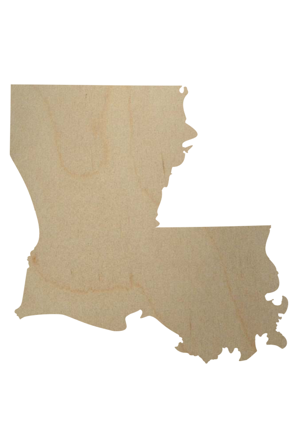 Louisiana wooden cutout