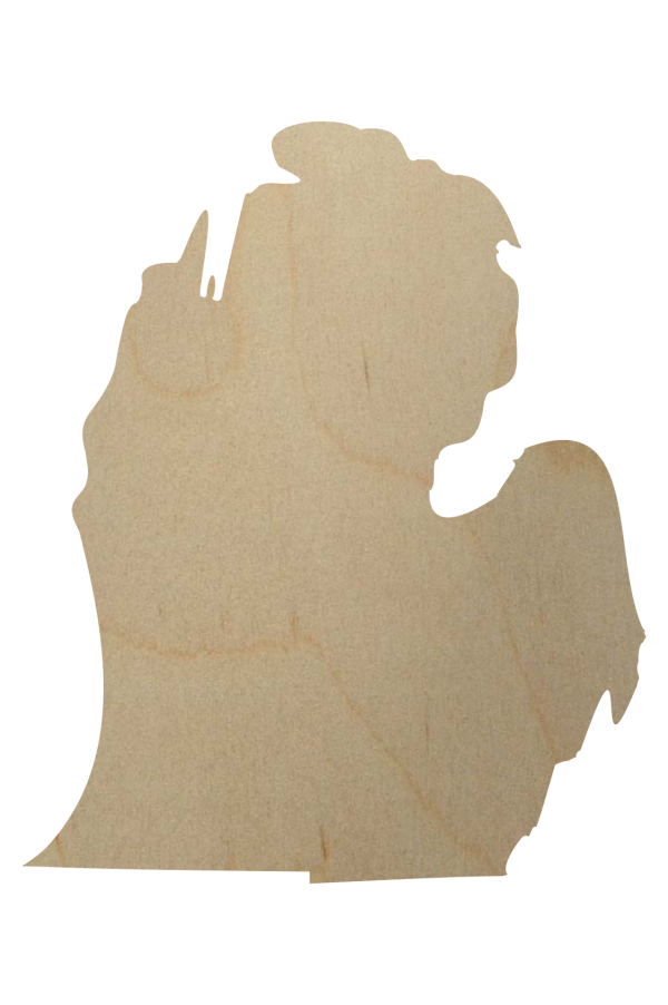 Wooden Michigan Cut Out