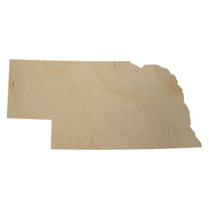 Nebraska State Wood Cutout