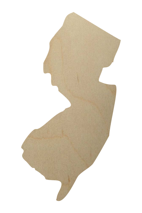 New Jersey State Wood Cutout