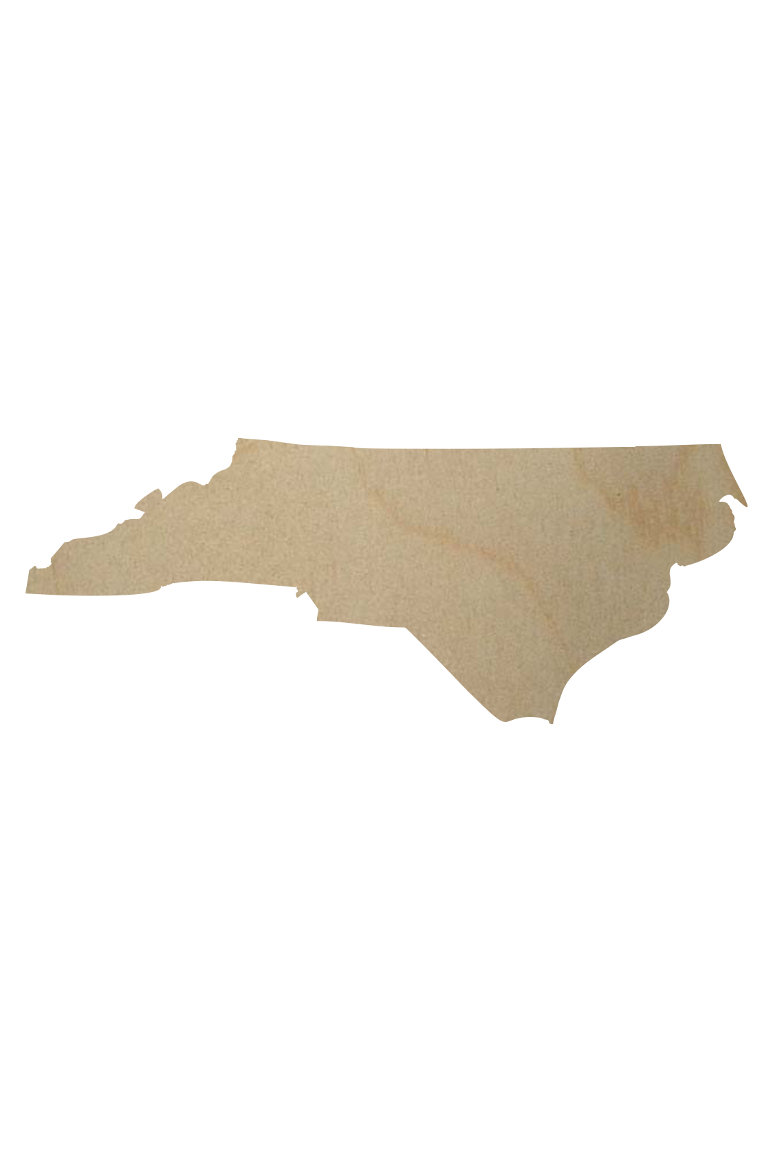 Wooden North Carolina Cutout