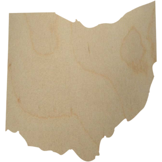 Wooden Ohio Cutout Shape