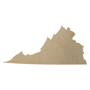 Virginia State Wood Cutout