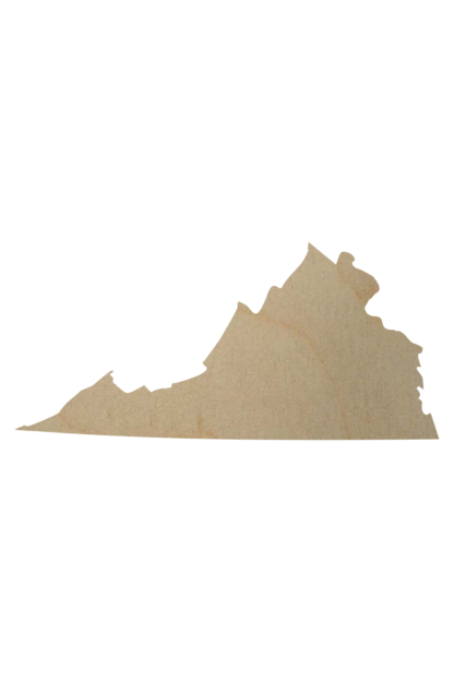 Virginia State Wood Cutout