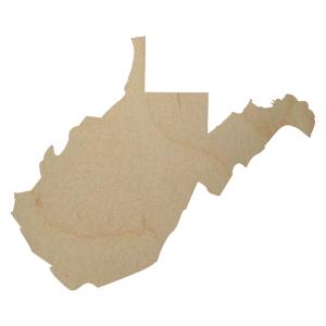 West Virginia State Wood Cutout