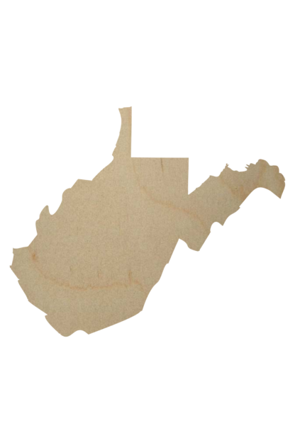 West Virginia State Wood Cutout