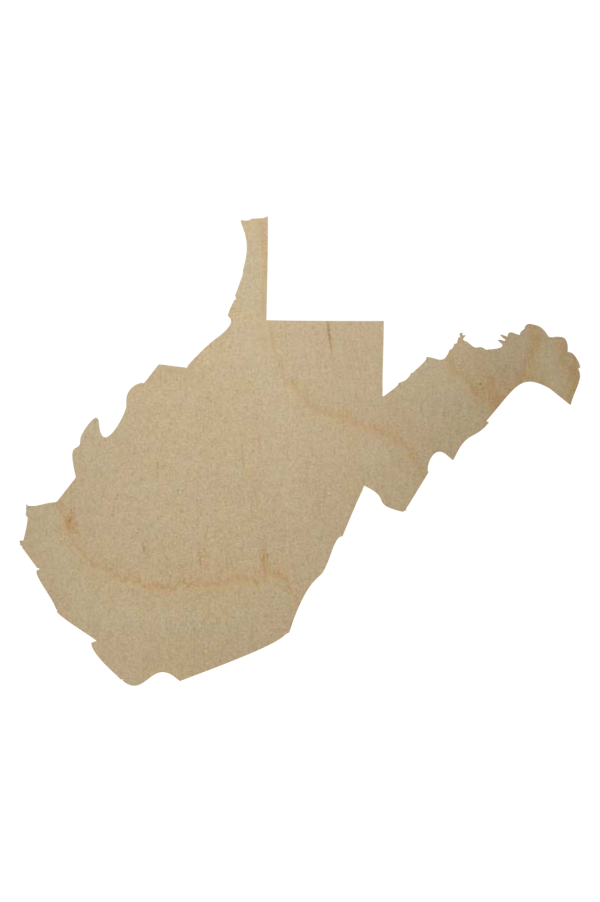 West Virginia State Wood Cutout