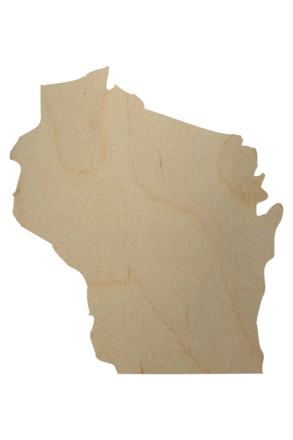 Wisconsin State Wood Cutout