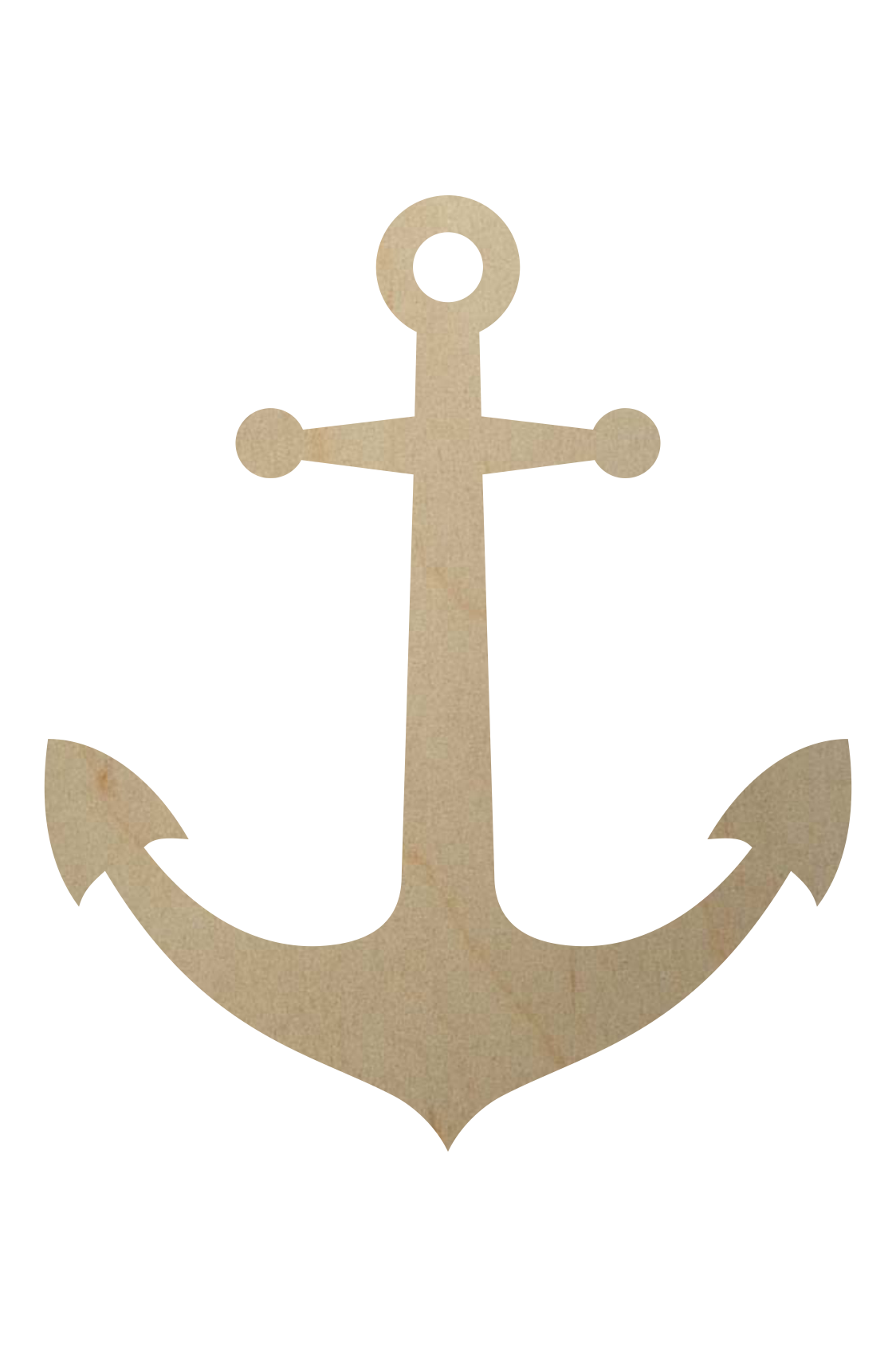 Unfinished Wooden Anchor | WoodenCutouts.com