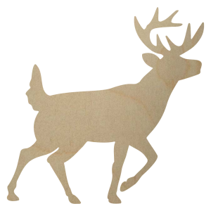 Wooden Deer Cutout Shape