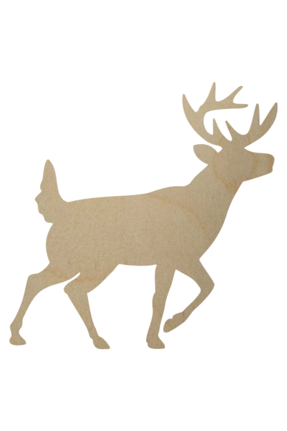 Wooden Deer Cutout Shape