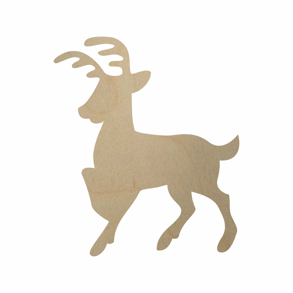 Wooden Reindeer Cutout – WoodenCutouts.com