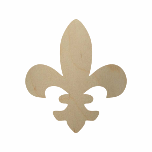 Wooden Fleur di lis Cutout