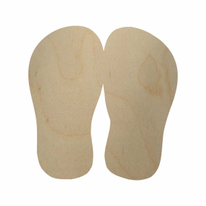 Wooden Flip Flops Cutout