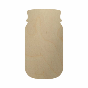 Wooden Mason Jar Cutout