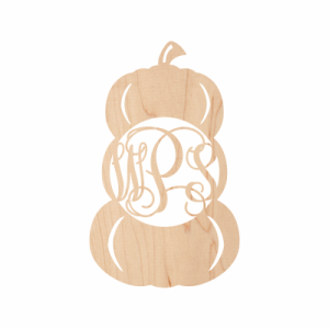 Stacked Pumpkin Monogram - wPs