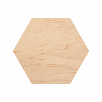 Wooden Hexagon Cutout