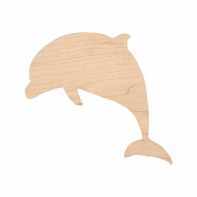 Wooden Dolphin Cutout 30-0023