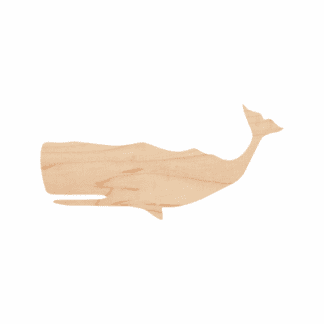Wooden Whale Cutout 10-0608