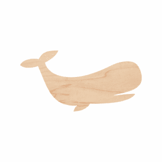 Wooden Whale Cutout 2