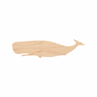 Wooden Whale Cutout 3