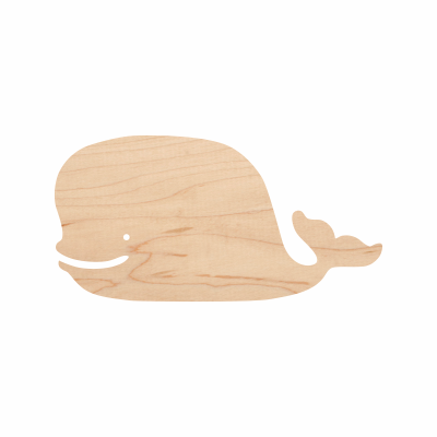Wooden Whale Cutout 10-0618