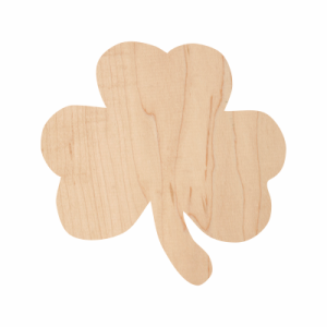 Wooden 3 Leaf Clover Cutout 10-0011