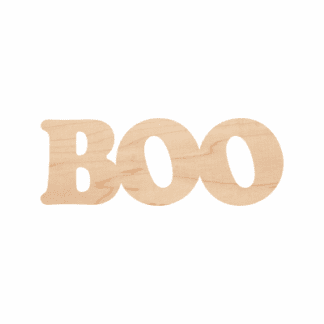 Wooden Boo Word Cutout