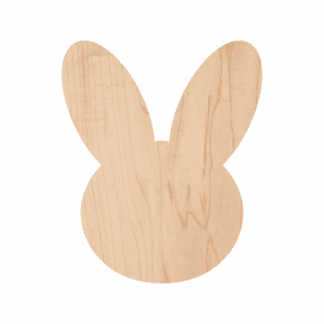 Wooden Bunny Face Cutout 10-0045