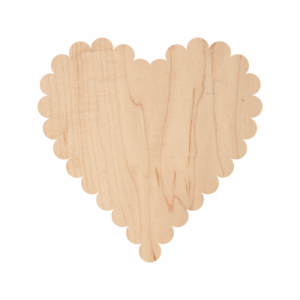 Wooden Candy Heart Cutout 10-0325