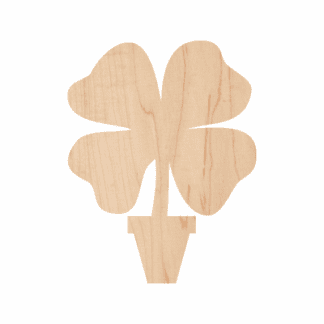 Wooden Clover Topiary Cutout