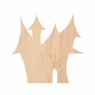 Wooden Haunted House Cutout 10-0186