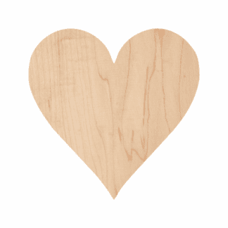 Wooden Heart Cutout 10-0324