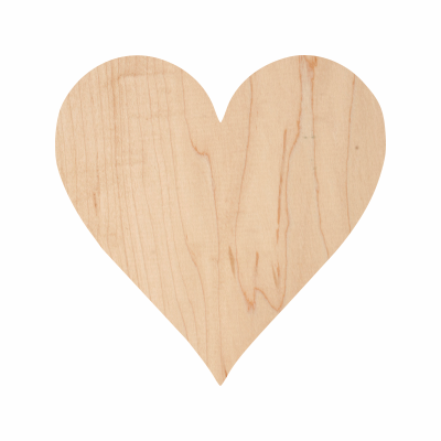 Wooden Heart Cutout 10-0324
