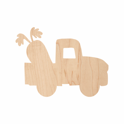 Wooden Truck w Carrot Cutout 10-0049