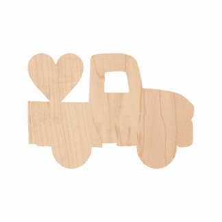 Wooden Truck w Heart Cutout 10-0052