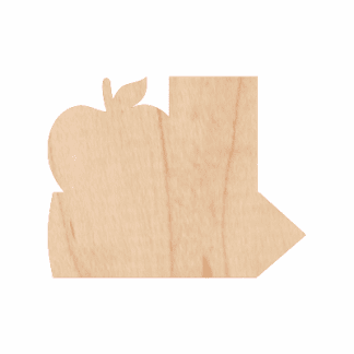 Apple Paper Pencil wooden shape