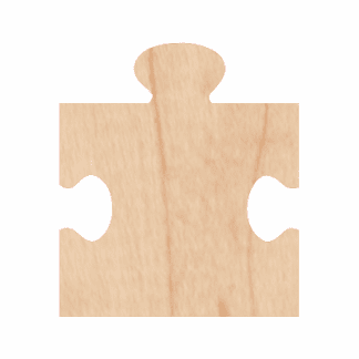 Wooden Puzzle Piece