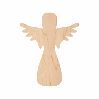 Wooden angel shape to decorate