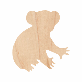 wooden koala bear shape